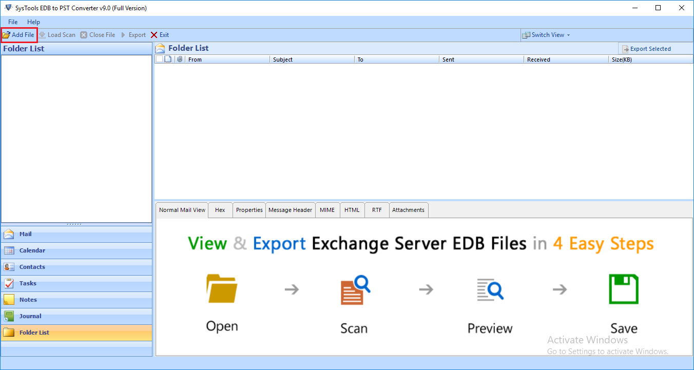 Microsoft Exchange Server to Outlook Converter